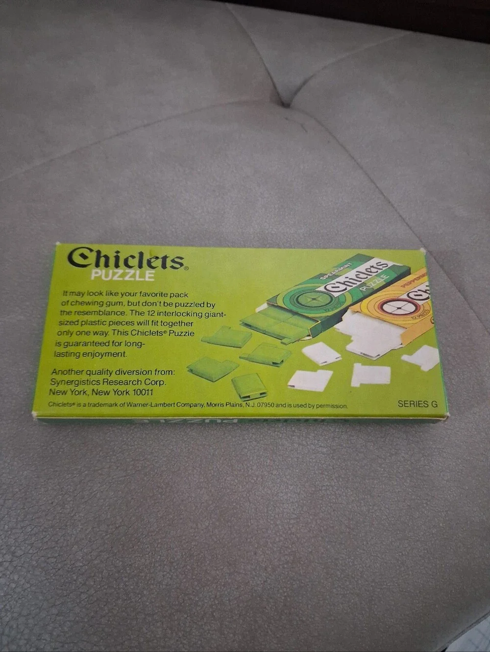 Vintage Giant Size Chiclets 12 Piece Puzzle